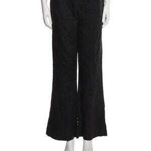 Elegant Black Linen Trousers